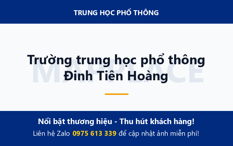 Trường trung học phổ thông Đinh Tiên Hoàng