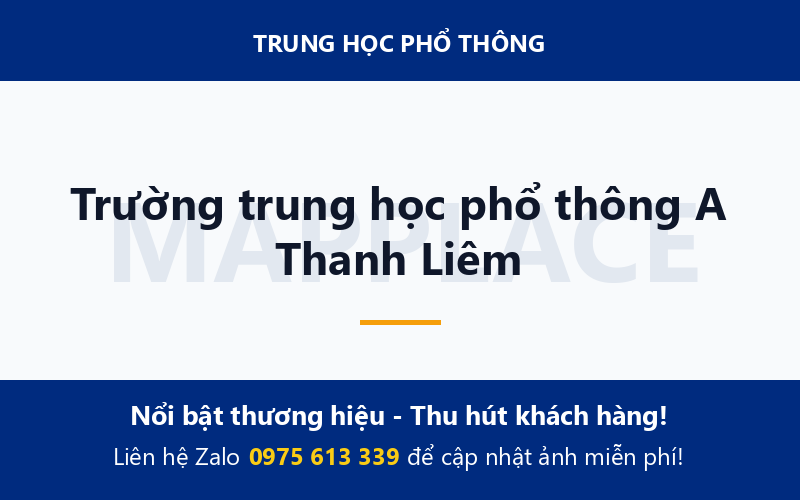 Trường trung học phổ thông A Thanh Liêm