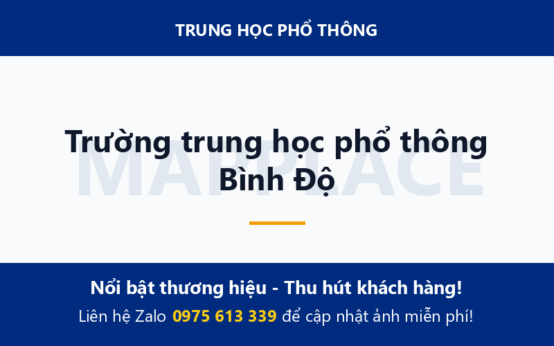 Trường trung học phổ thông Bình Độ