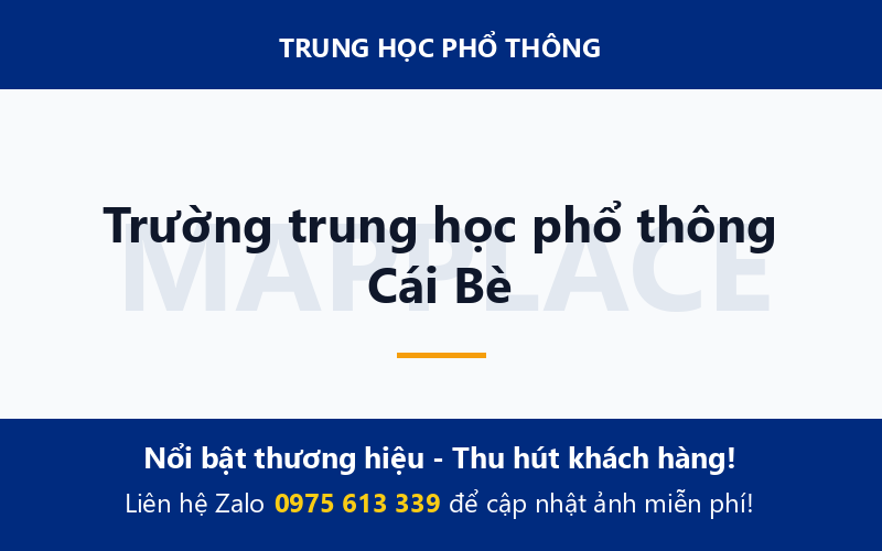 Trường trung học phổ thông Cái Bè
