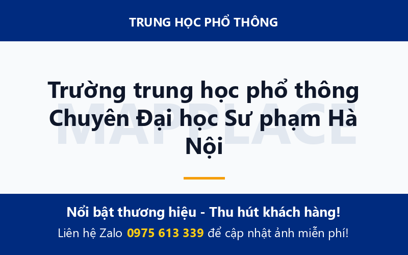 Trường trung học phổ thông Chuyên Đại học Sư phạm Hà Nội
