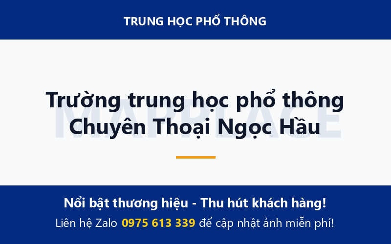 Trường trung học phổ thông Chuyên Thoại Ngọc Hầu