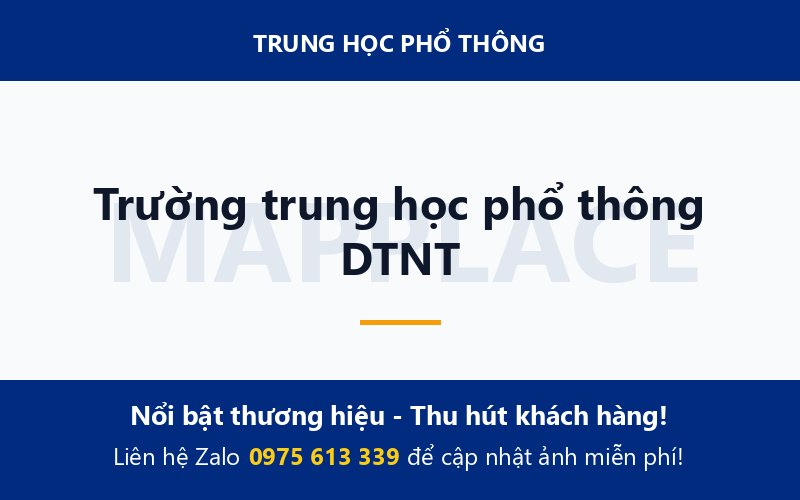 Trường trung học phổ thông DTNT