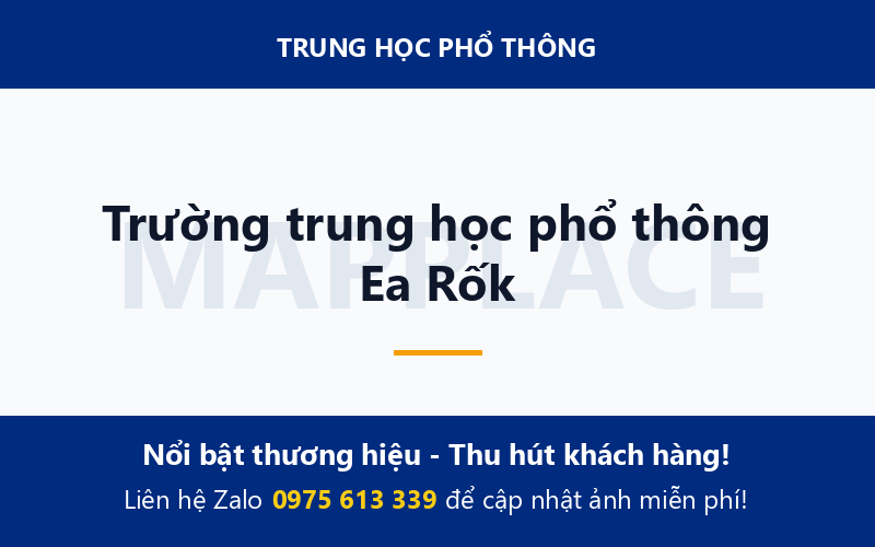 Trường trung học phổ thông Ea Rốk