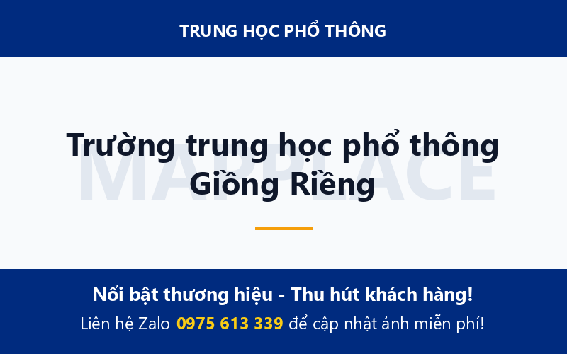 Trường trung học phổ thông Giồng Riềng
