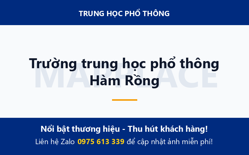 Trường trung học phổ thông Hàm Rồng
