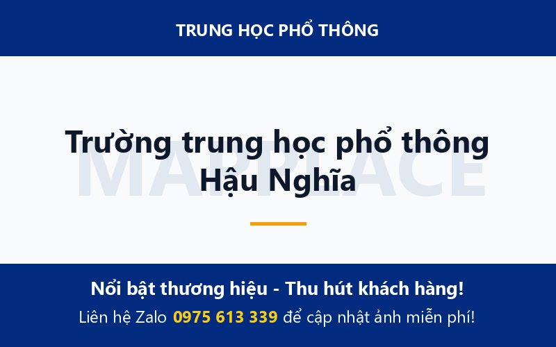 Trường trung học phổ thông Hậu Nghĩa