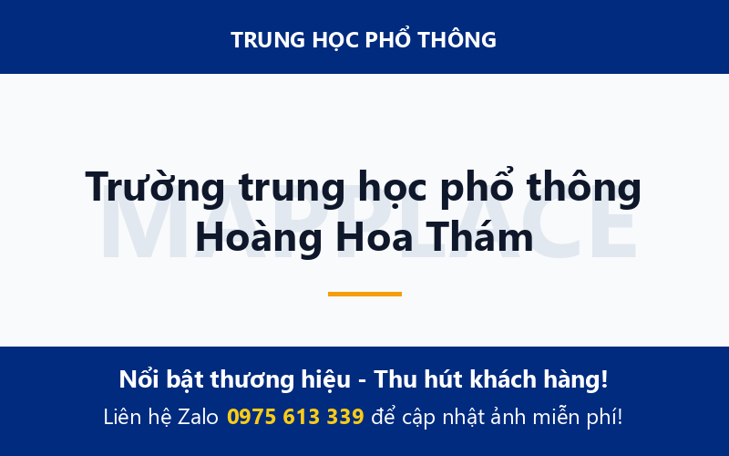 Trường trung học phổ thông Hoàng Hoa Thám