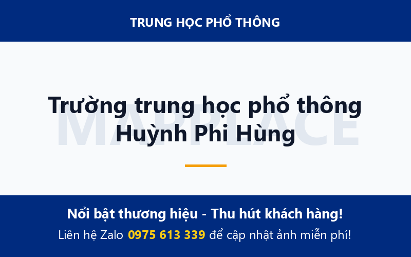 Trường trung học phổ thông Huỳnh Phi Hùng