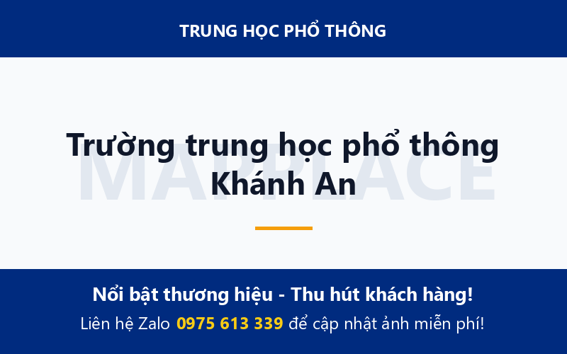 Trường trung học phổ thông Khánh An