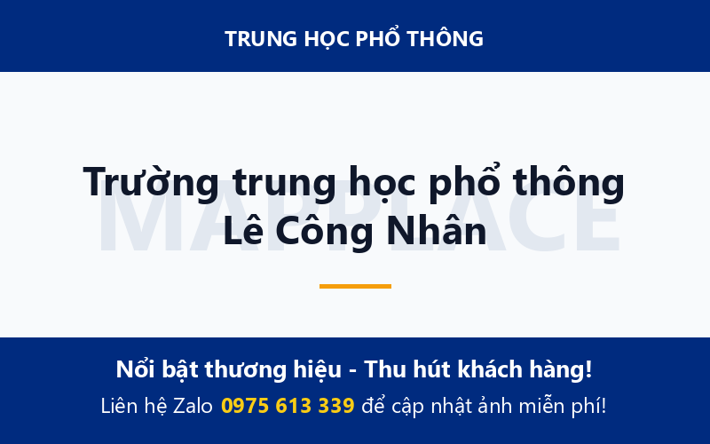 Trường trung học phổ thông Lê Công Nhân