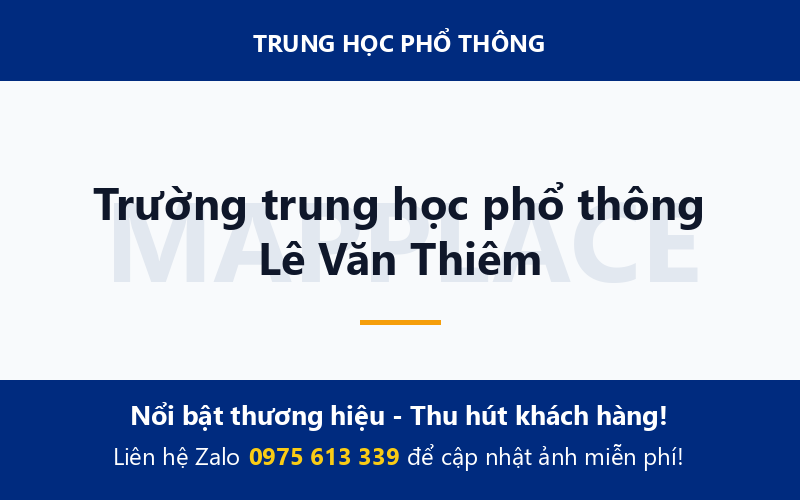Trường trung học phổ thông Lê Văn Thiêm