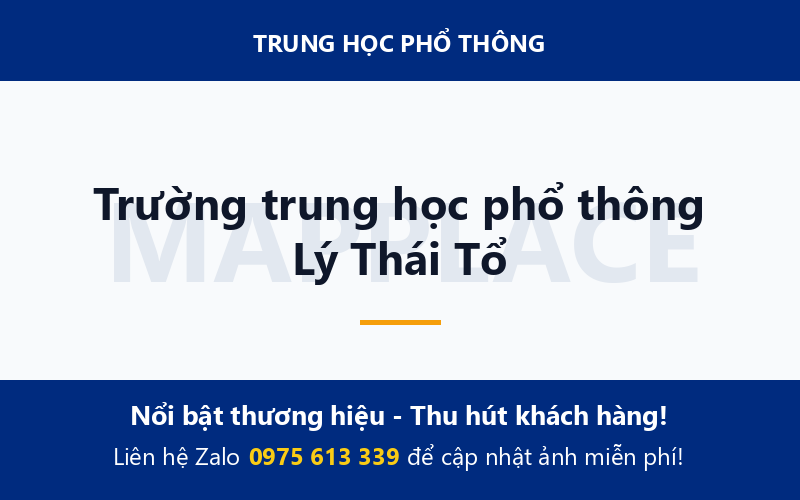 Trường trung học phổ thông Lý Thái Tổ