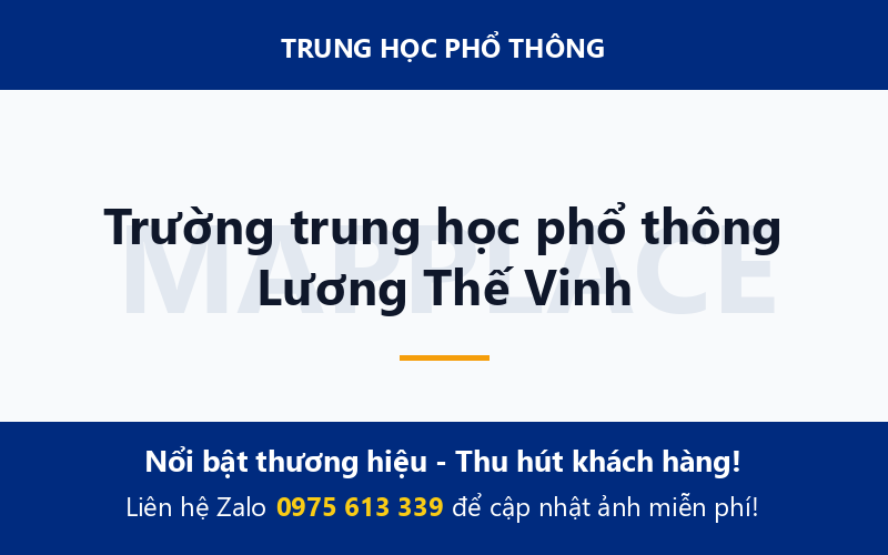 Trường trung học phổ thông Lương Thế Vinh