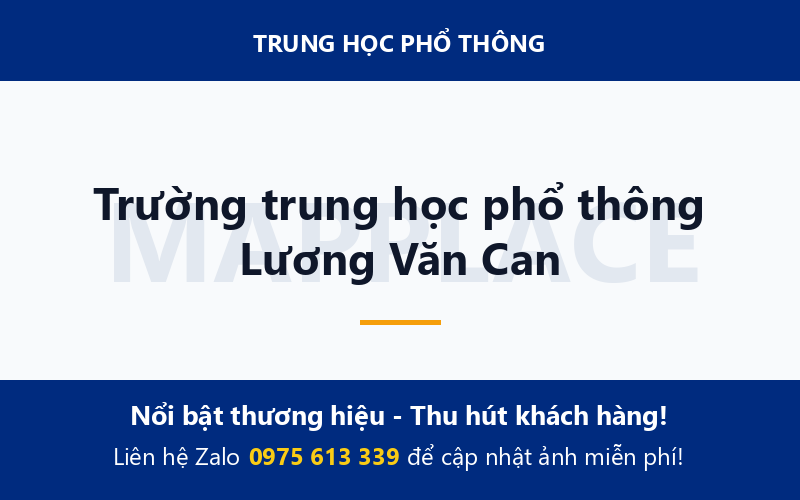 Trường trung học phổ thông Lương Văn Can