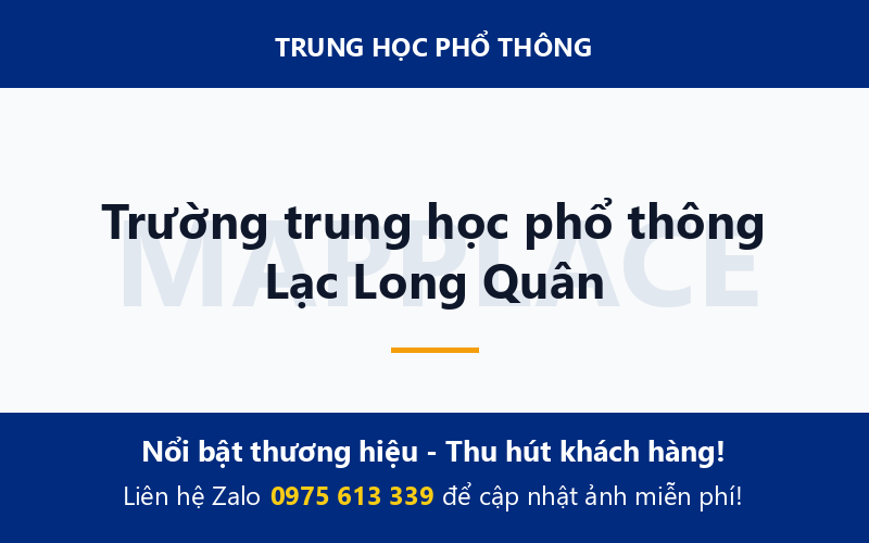 Trường trung học phổ thông Lạc Long Quân