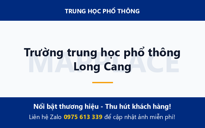 Trường trung học phổ thông Long Cang