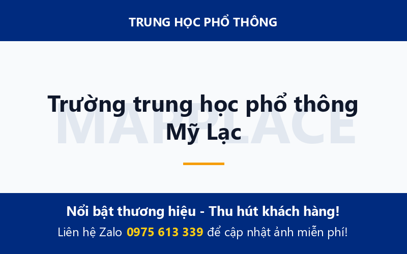 Trường trung học phổ thông Mỹ Lạc