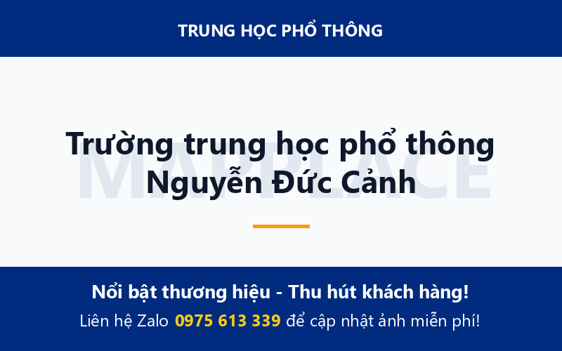 Trường trung học phổ thông Nguyễn Đức Cảnh