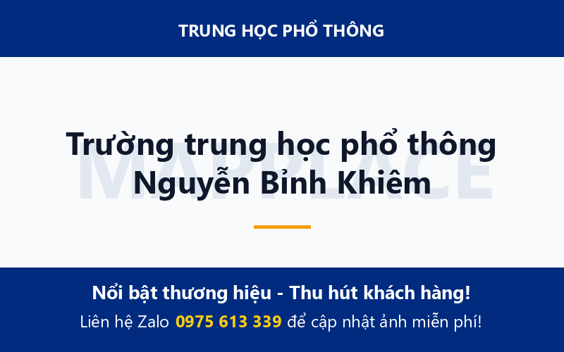 Trường trung học phổ thông Nguyễn Bỉnh Khiêm