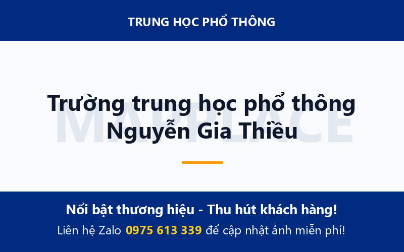 Trường trung học phổ thông Nguyễn Gia Thiều