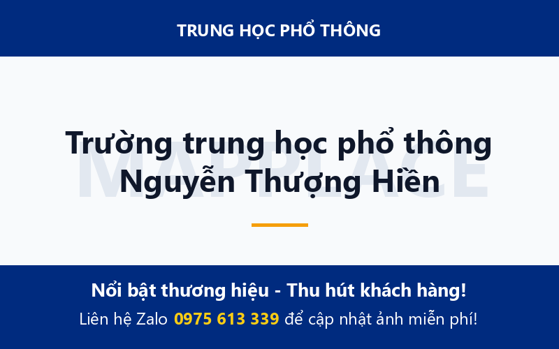 Trường trung học phổ thông Nguyễn Thượng Hiền