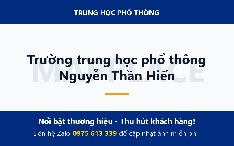 Trường trung học phổ thông Nguyễn Thần Hiến