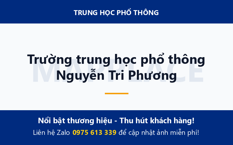 Trường trung học phổ thông Nguyễn Tri Phương