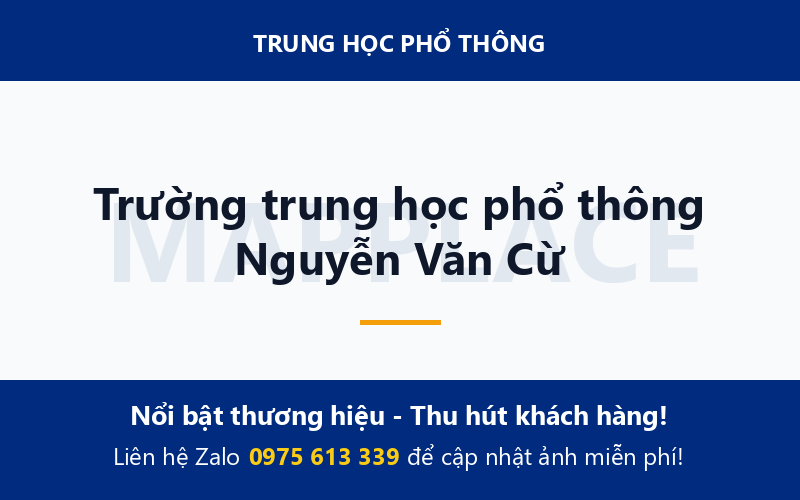 Trường trung học phổ thông Nguyễn Văn Cừ