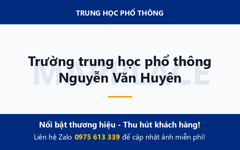 Trường trung học phổ thông Nguyễn Văn Huyên