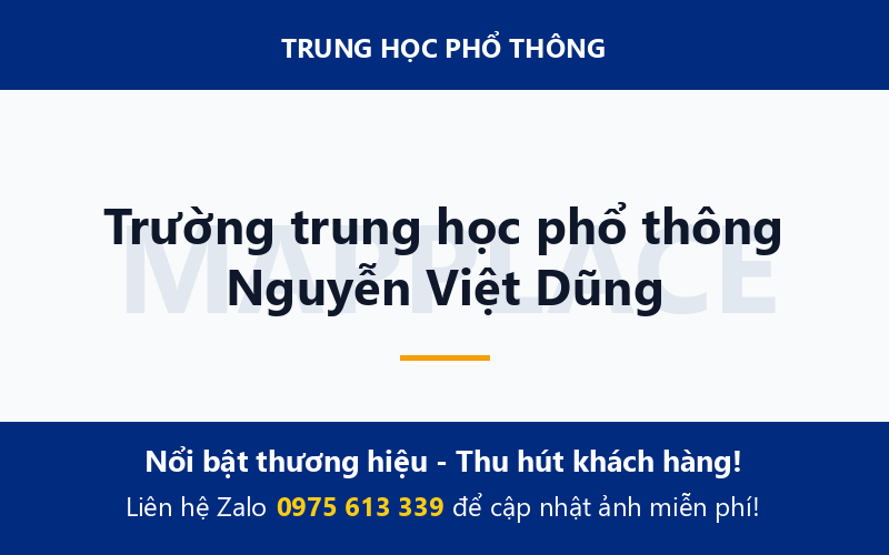 Trường trung học phổ thông Nguyễn Việt Dũng