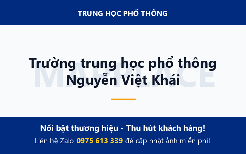 Trường trung học phổ thông Nguyễn Việt Khái