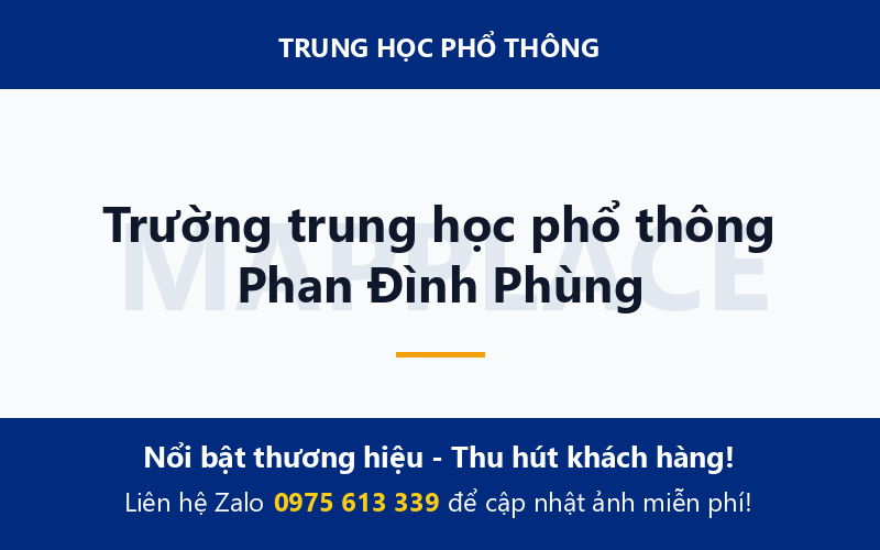 Trường trung học phổ thông Phan Đình Phùng