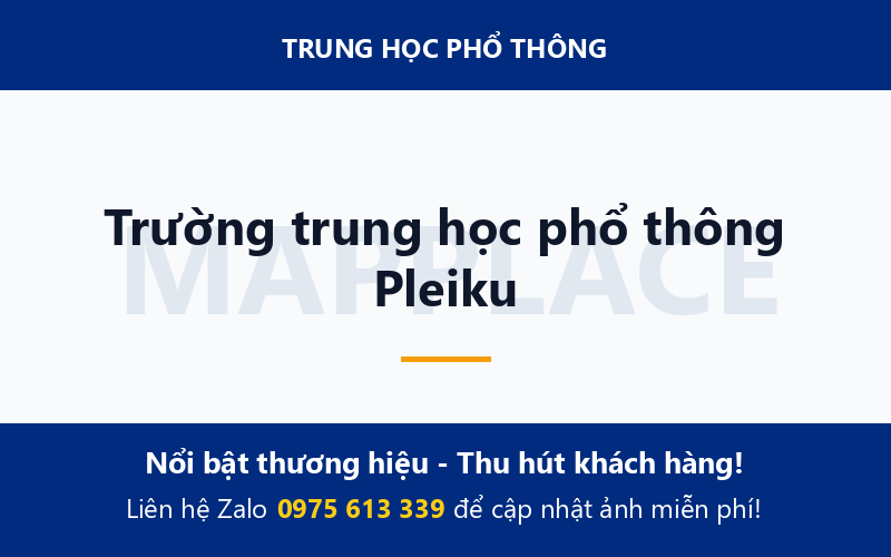 Trường trung học phổ thông Pleiku