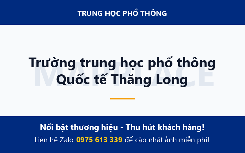 Trường trung học phổ thông Quốc tế Thăng Long