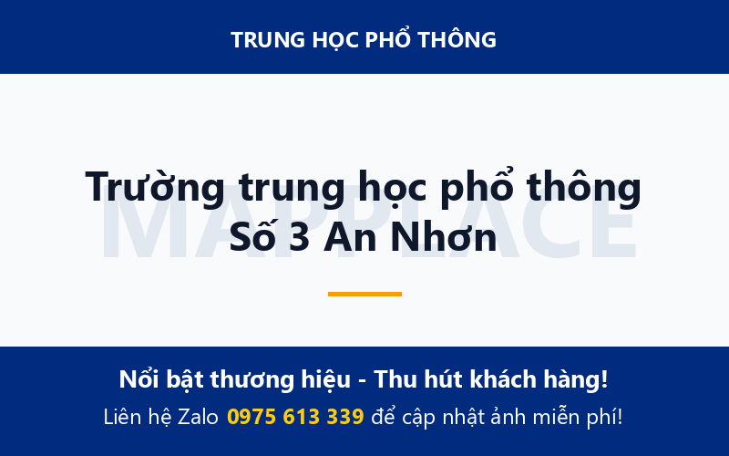 Trường trung học phổ thông Số 3 An Nhơn