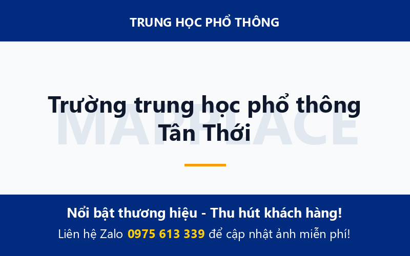 Trường trung học phổ thông Tân Thới