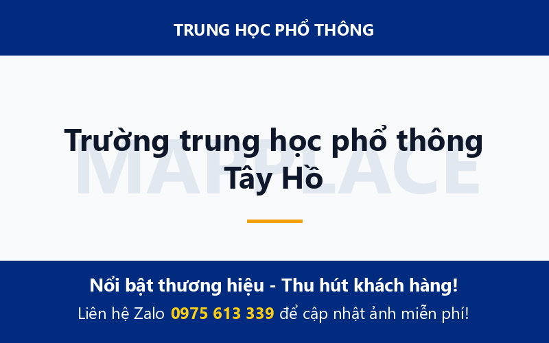 Trường trung học phổ thông Tây Hồ