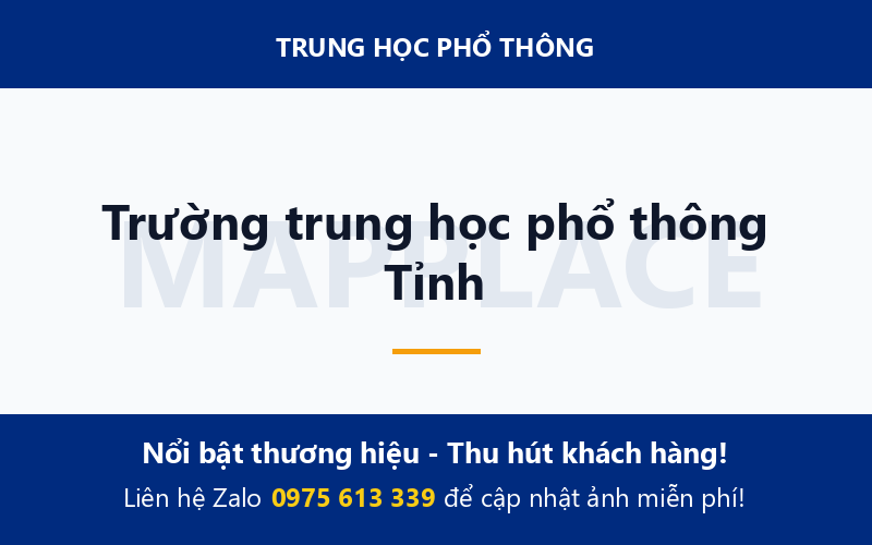 Trường trung học phổ thông Tỉnh