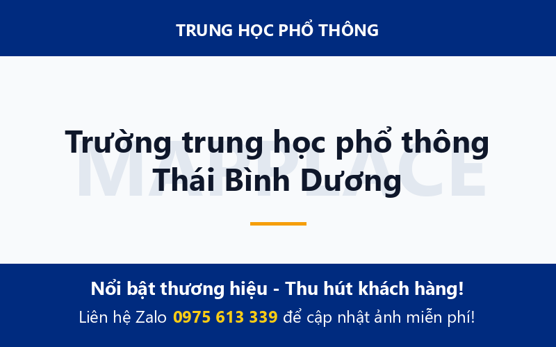 Trường trung học phổ thông Thái Bình Dương