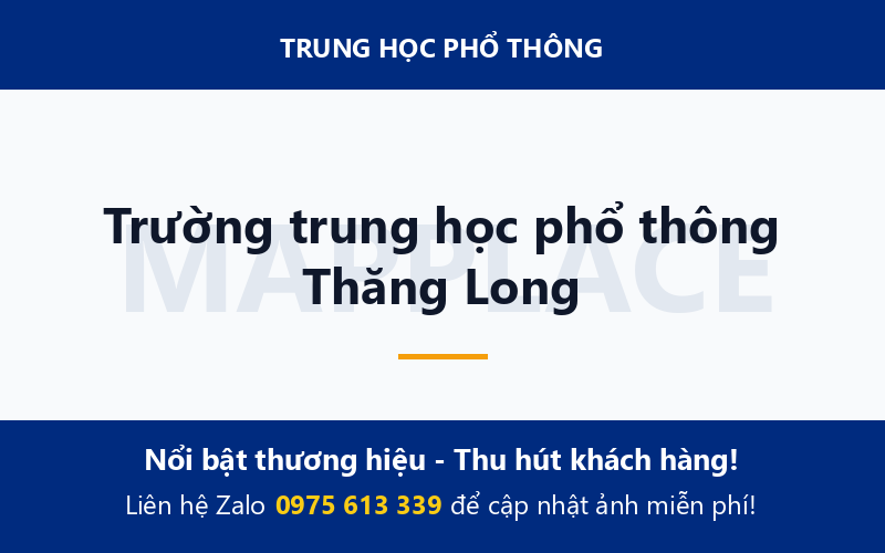 Trường trung học phổ thông Thăng Long