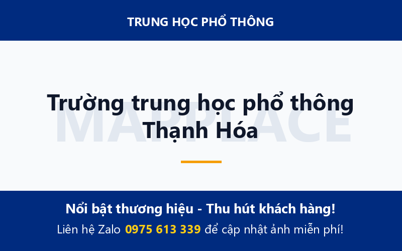 Trường trung học phổ thông Thạnh Hóa