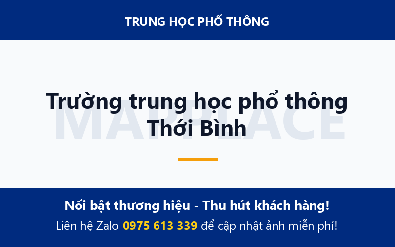 Trường trung học phổ thông Thới Bình