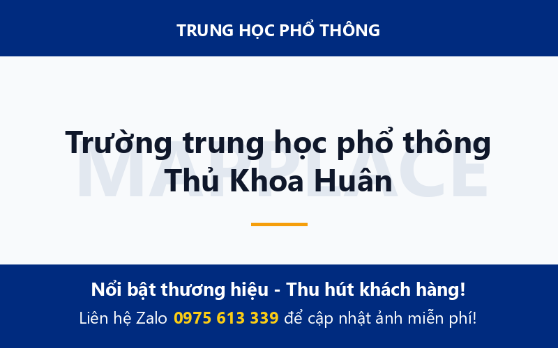 Trường trung học phổ thông Thủ Khoa Huân