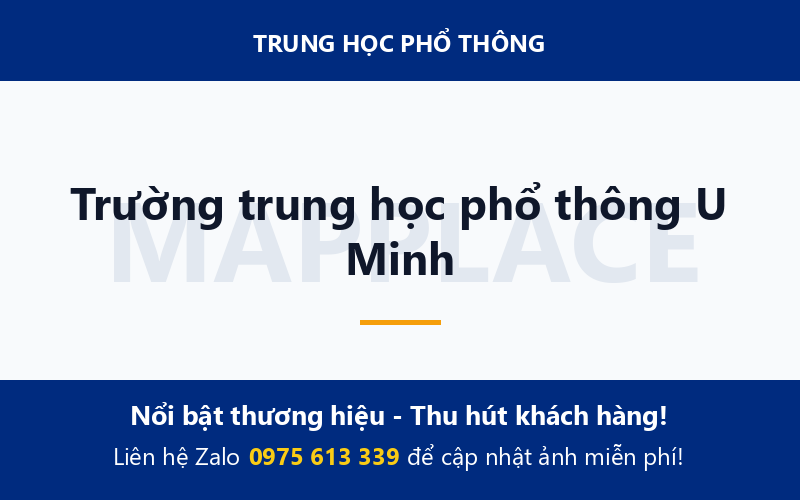 Trường trung học phổ thông U Minh