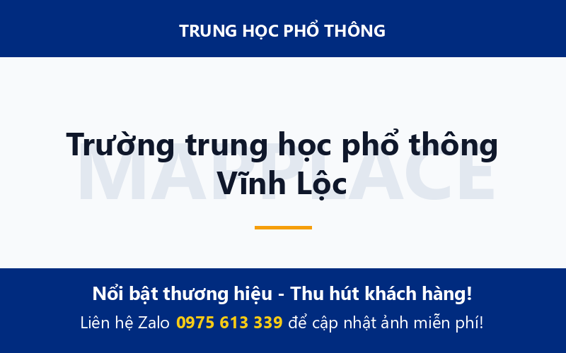 Trường trung học phổ thông Vĩnh Lộc