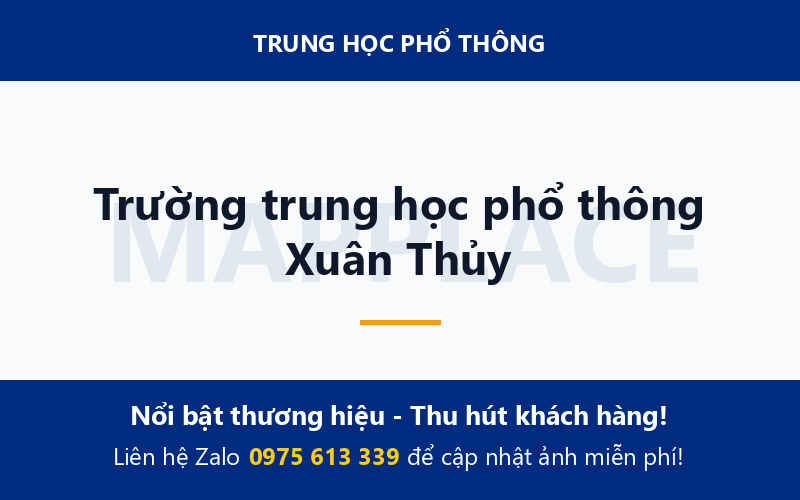 Trường trung học phổ thông Xuân Thủy