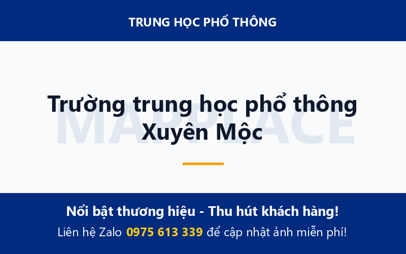 Trường trung học phổ thông Xuyên Mộc
