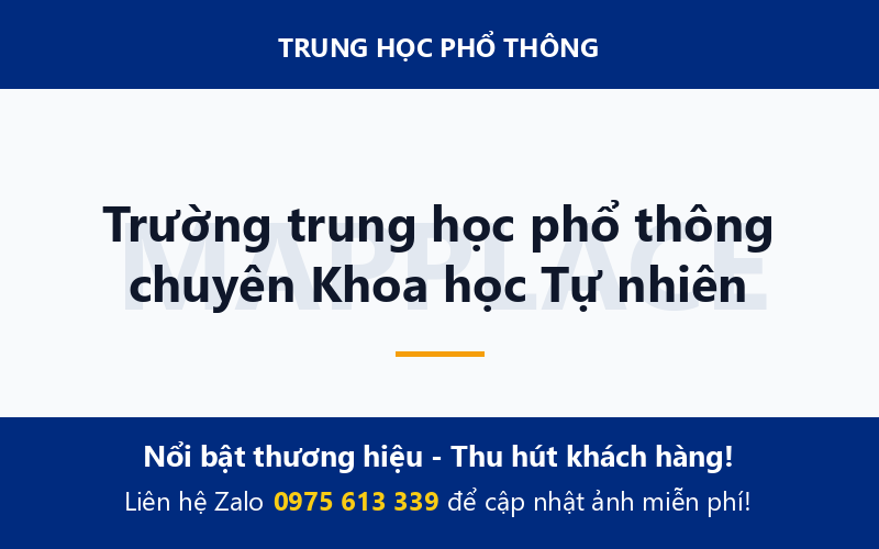 Trường trung học phổ thông chuyên Khoa học Tự nhiên