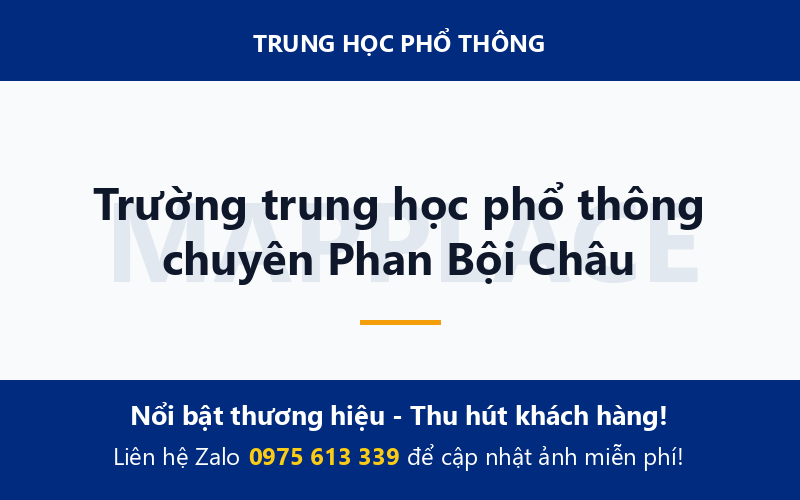 Trường trung học phổ thông chuyên Phan Bội Châu